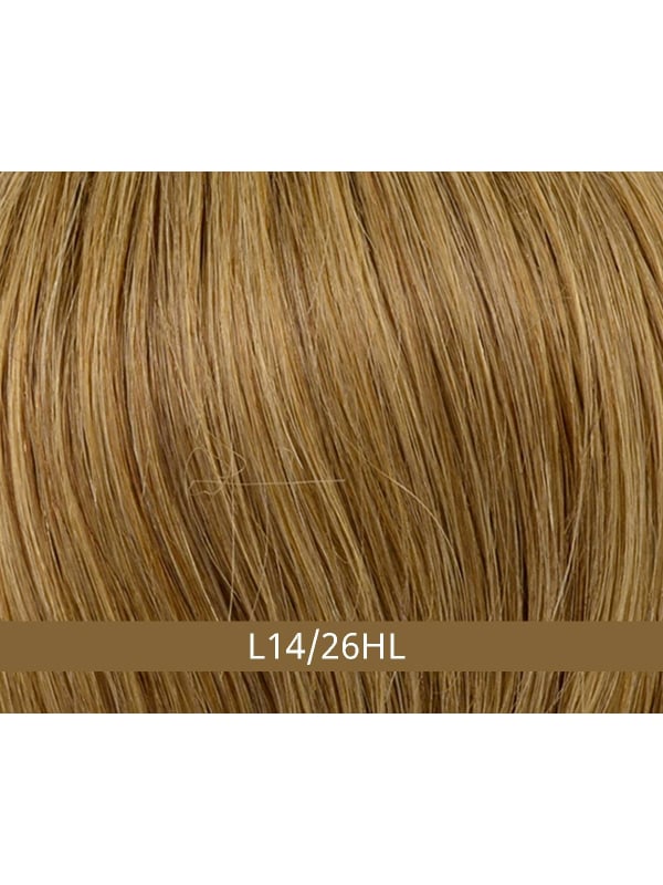 Volumateur Top Curly Long HH Gisela Mayer: lange Locken 45 cm, Vorhangsfransen, 70% Remy Hair, Monofilament-Basis 16x16 cm