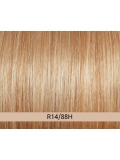 Haarteilverdichter HH Top 30 cm aus 100% Remy-Echthaar - Monofilament, 4 Clips