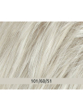 Volumateur New Top Filler Perfection Mono Lace 14 cm: synthetischer Topper mit Clips, Monofilament + Tresse, 21x23 cm, natürlich