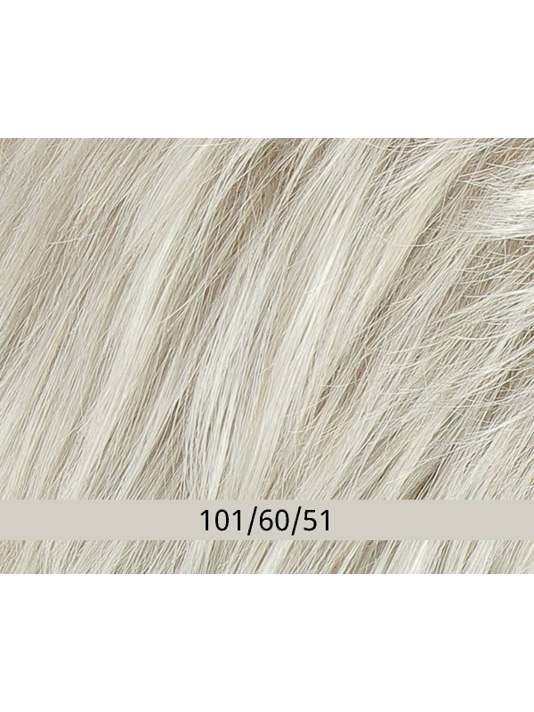 Volumateur New Top Filler Perfection Mono Lace 14 cm: synthetischer Topper mit Clips, Monofilament + Tresse, 21x23 cm, natürlich