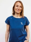 Damen-T-Shirt Calinea aus ultraweicher Baumwolle, Druckknopföffnungen für den Zugang zum Port-a-Cath während der Chemotherapie