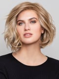 Perücke Nature Glam Mono Lace Gisela Mayer: gewellter Bob, hitzebeständige Kunstfaser, natürliche Mono-Lace-Verarbeitung