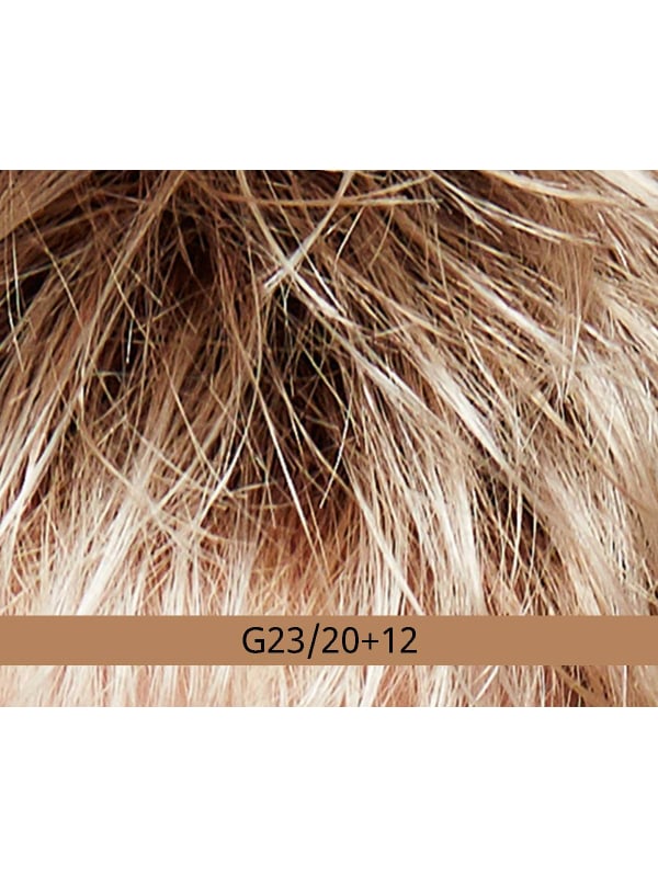Perücke New Easy Gisela Mayer: halblang synthetisch, natürlicher Pony, Volumen oben, ideal bei Alopezie.
