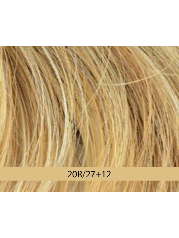 Perücke New Easy Gisela Mayer: halblang synthetisch, natürlicher Pony, Volumen oben, ideal bei Alopezie.