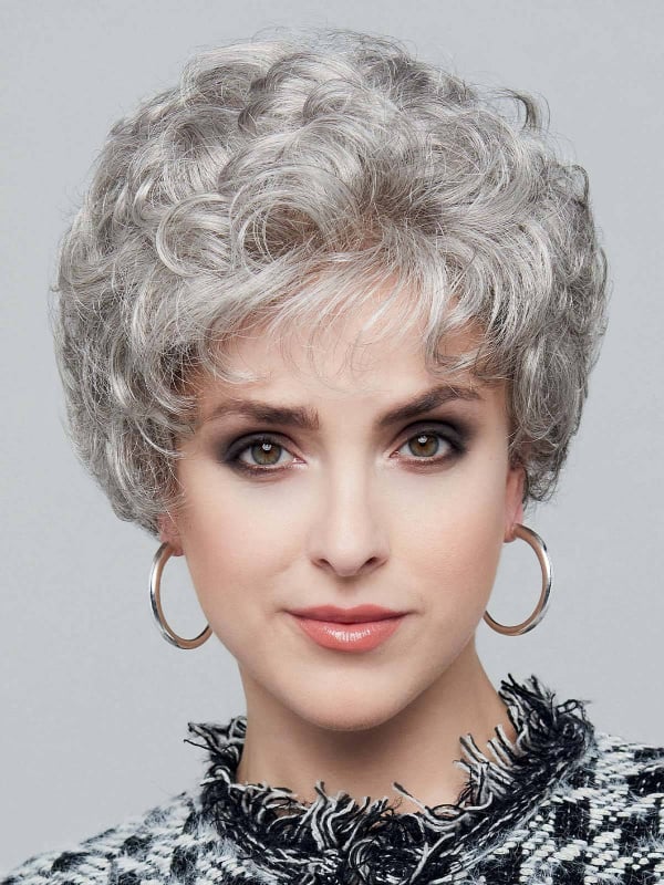 Perücke Gisela Mayer Charme Mono Super: weite Locken, Mono-Filament-Tressenkappe, Kinoschleier für einen dezent natürlichen Effe