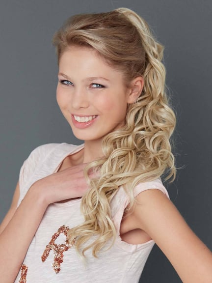 Mini Clip Long, Clip-Extension 60 cm mit großen Locken — Hair to Go