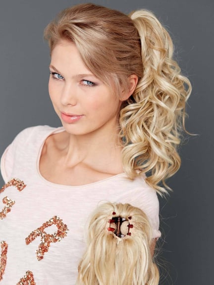 Mini Clip Medium — große Locken 40 cm, zum Einclippen