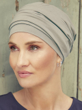 Turban-Mütze Nomi Christine Headwear aus Supima Caretech® Baumwolle, weich und atmungsaktiv, mit gefaltetem Stirnband für ein na