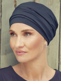Turban-Mütze Nomi Christine Headwear aus Supima Caretech® Baumwolle, weich und atmungsaktiv, mit gefaltetem Stirnband für ein na
