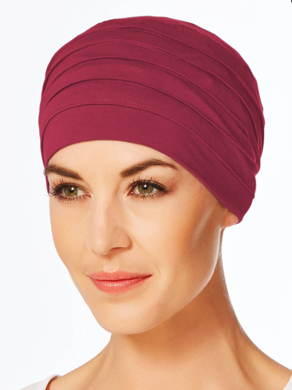 Mütze Zen Bambou Christine Headwear aus Bambus-Viskose Caretech®: diskreter Turban, weich und atmungsaktiv für empfindliche Kopf