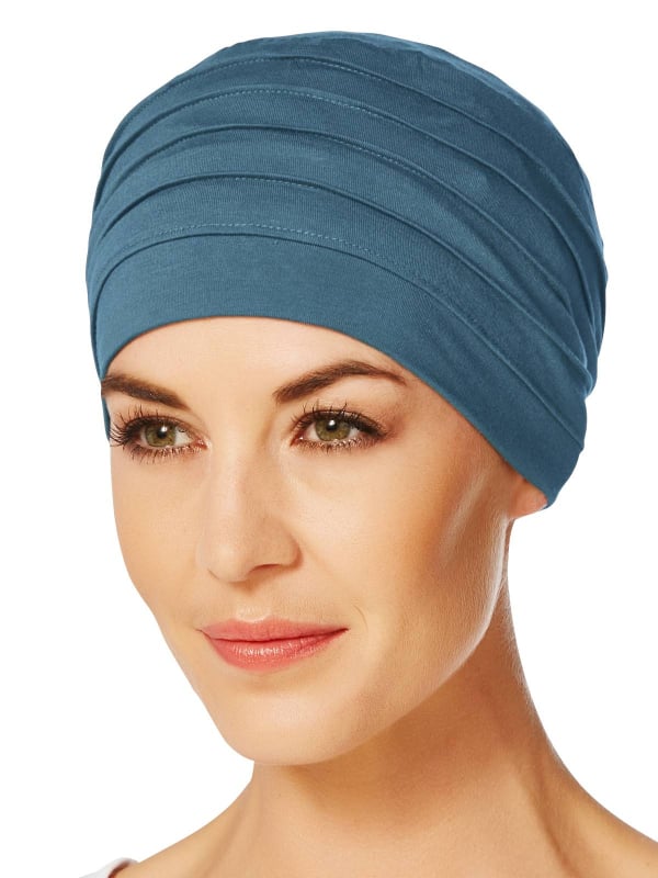 Mütze Zen Bambou Christine Headwear aus Bambus-Viskose Caretech®: diskreter Turban, weich und atmungsaktiv für empfindliche Kopf