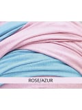 Turban Leslie von MMParis zweifarbig, Bambusfaser: leicht, weich, leicht zu binden, Volumeneffekt und natürlicher Look.
