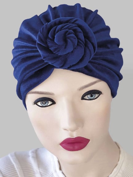 Sandra Mütze aus Samt — eleganter, bequemer und leicht anzuziehender Turban