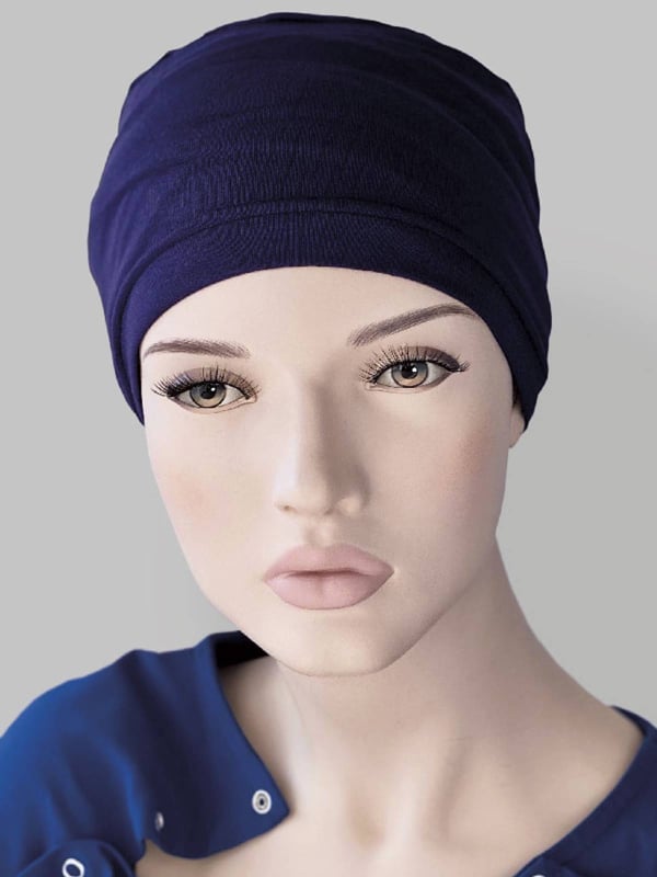 Turban Roméo MMParis aus Viskose: einfache Mütze, sehr leicht und weich, mit einem Tuch zu kombinieren, ideal für Tag und Nacht