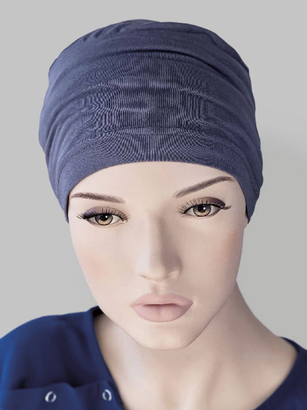 Turban Roméo MMParis aus Viskose: leichte und weiche Mütze, zu Hause oder unterwegs zu tragen, in mehreren Farben erhältlich.