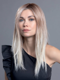 Perücke Diva Mono Part Ellen Wille: lang und wellig, luftige Locken, extragroßes Filmtüll, Thermofaser 130°C.