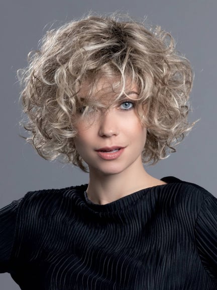 Perücke Loop - kurzer Bob XXL-Locken, Filmtüll