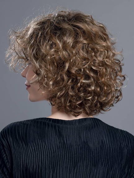 Perücke Loop - kurzer Bob XXL-Locken, Filmtüll