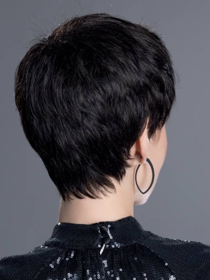 Perücke Cool - kurzer Unisex-Schnitt mit unsichtbarem SENSITIVE-Tüll, Rooted/Mix-Effekt