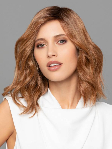Duo Emma — Halblange gewellte Peru00fccke, 30% Remy-Echthaar & 70% hitzebestu00e4ndige Faser