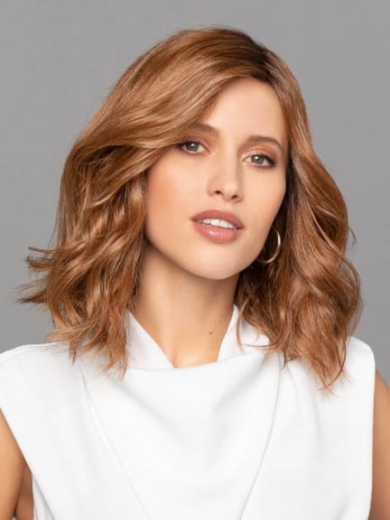 Duo Emma — Halblange gewellte Peru00fccke, 30% Remy-Echthaar & 70% hitzebestu00e4ndige Faser