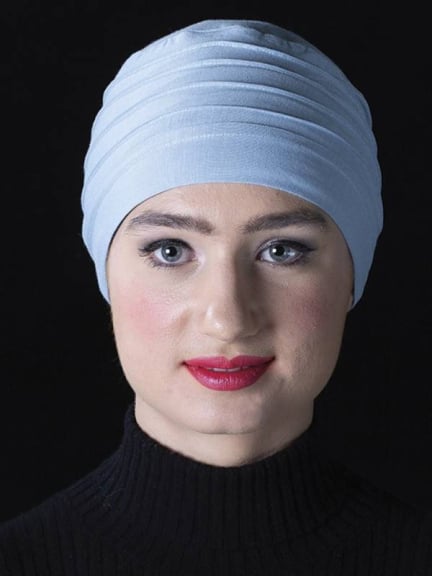Turban Lola aus weicher und plissierter Bambusfaser