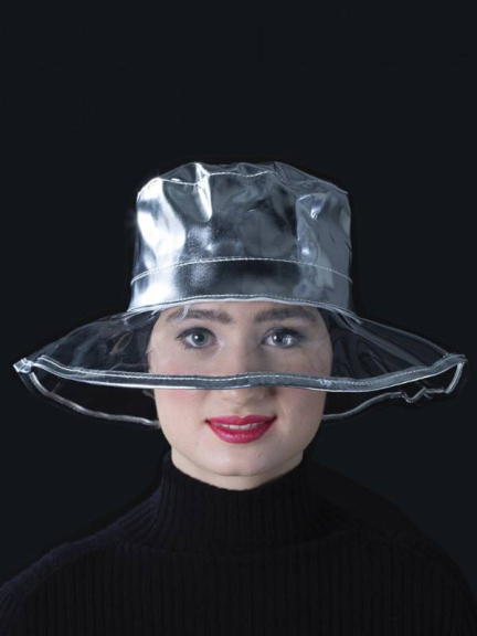 Regenhut Tiana – 100% PVC, hochglänzende Farbe