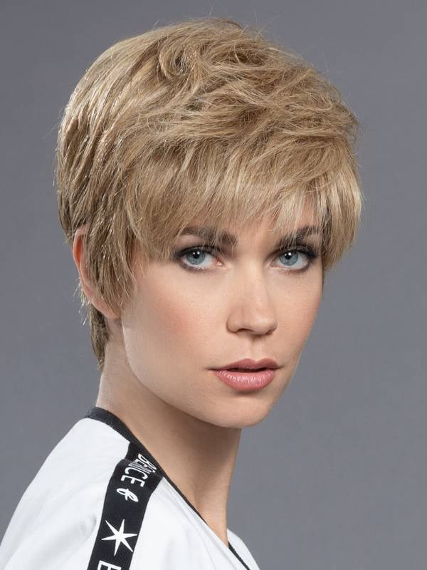 Perücke Encore Mono Ellen Wille: kurzer Schnitt aus Prime Hair, unsichtbarer Tüll von Schläfe zu Schläfe, 11 Farbtöne, natürlich