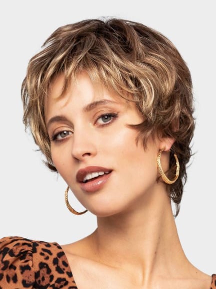 Ever Mono Lace: kurze gestufte Perücke, sofort natürlicher Look