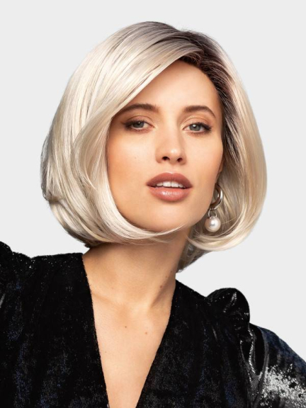 Entdecken Sie Isa Mono Lace — Mono-Lace-Perücke mit natürlicher Optik, gestufte Strähne