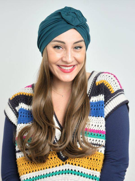 Reverse Pony Langes Wavy — Premium-Kunstfaser, unter Turban oder Mütze getragen