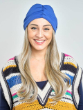 Lange gewellte Haarkrone Les Franjynes aus Premium-Kunstfaser, zu tragen unter Turban, Tuch oder Mütze