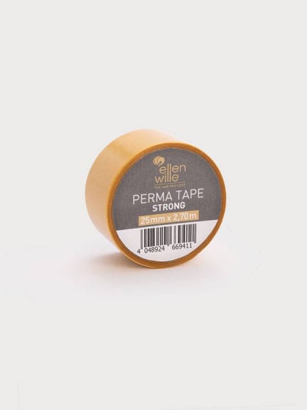 Verwenden Sie die Perma Tape Strong Rolle 25mm×2,70m — extrastarkes Haarklebeband für sehr lange Haltbarkeit