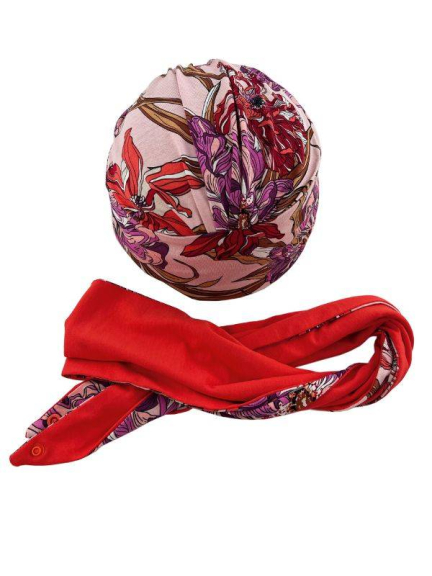 Set Anea — 2-in-1-Turban (Mütze + Stirnband) Gisela Mayer, weich und elegant