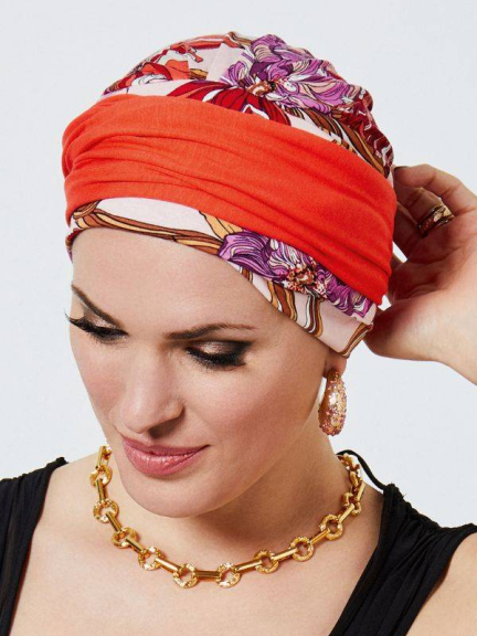 Set Anea — 2-in-1-Turban (Mütze + Stirnband) Gisela Mayer, weich und elegant