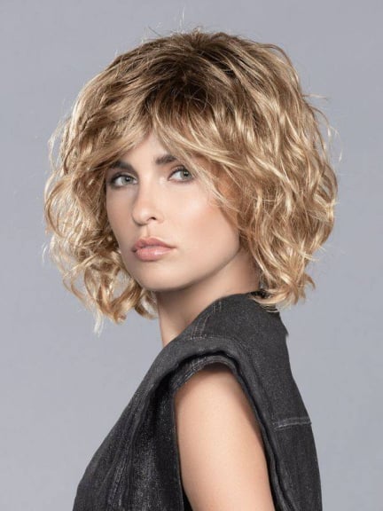Perücke Girl Mono Large: mittellanges Bob mit großen Locken, geeignet für Kopfumfang 58-60 cm