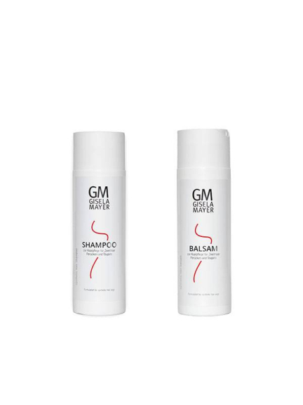 Gisela Mayer Pflegeset — Shampoo & Balsam für Kunsthaarperücken, reinigen und Glanz verleihen