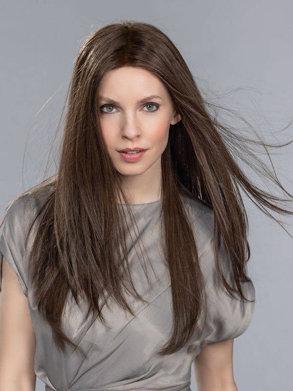 Diamond Mono Ellen Wille Perücke aus natürlichem Remy-Haar, lange Haarpracht, Frontbordüre für ein dezentes und natürliches Erge