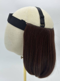 Haarkrone Krownie Bikiwig aus Thermo-Kunsthaar 180 °C, natürlicher Bob-Effekt, ideal unter Turban, Mütze oder Hut