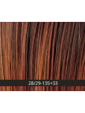 Perücke Hi Clic Small Gisela Mayer: kurzer asymmetrischer Schnitt, hitzebeständige Kunsthaarfaser, kleiner Kopfumfang 52-54 cm