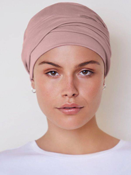 Turban Viva Twin Set Christine Headwear 2-in-1 mit abnehmbarem Stirnband, weiche Baumwolle/Viskose und komfortabler Halt