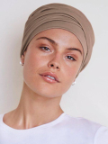 Turban Viva Twin Set Christine Headwear: Mütze + abnehmbares Stirnband, Baumwolle/Viskose, bequemer Halt bei Alopezie und Chemot