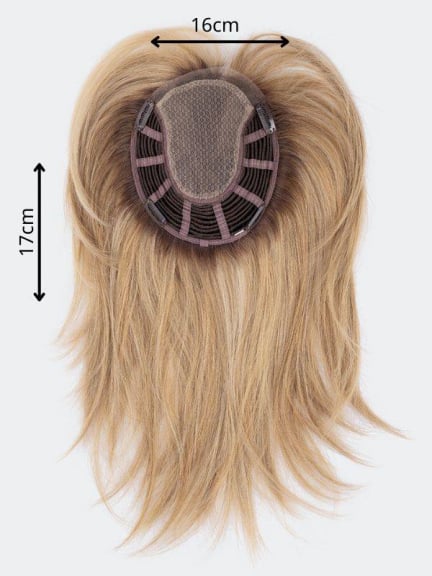 Volumenhaarteil Famous aus 100% Remy Hair, mit Clips, natürliches Finish