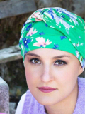 Turban Adele Imprimé MMParis aus Bambusfaser, leicht, weich und atmungsaktiv