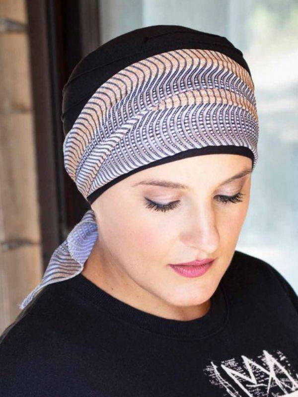 Stirnband Diva MM Paris aus Polyester, zum Binden, um ein Turban-Accessoire zu gestalten und ein elegantes Volumen hinzuzufügen 