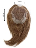 Elite Premium Remy Magic - Volumengeber 100% Echthaar, Monofilament, 18x14 cm