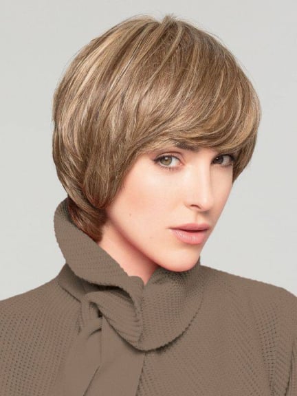 Duo Fiber Kylie — kurze Perücke 30% Remy, frisierbar und unsichtbare Frontlinie