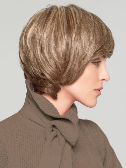 Duo Fiber Kylie — kurze Perücke 30% Remy, frisierbar und unsichtbare Frontlinie