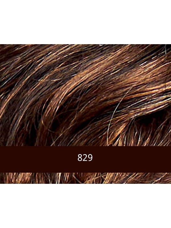 Perücke Duo Fiber Lynsey Gisela Mayer halblang: seitliche Strähne, natürlicher Look, medizinischer Komfort, Thermofaser 120°C