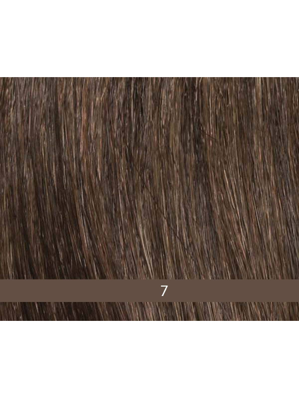 Perücke Duo Fiber Shyla Gisela Mayer, kurz mit Seitensträhne, 30% Remy Hair und Thermofaser 120°C, medizinischer Komfort handgef